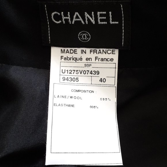 Chanel Wool Skirt With Pockets & Inverted Pleat Silk Lining Size 10 - Picture 4 of 14